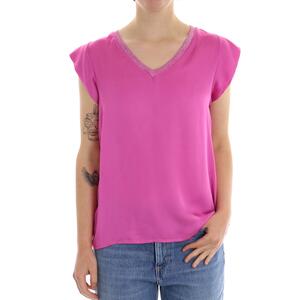 TOP SCOLLO V ROSA